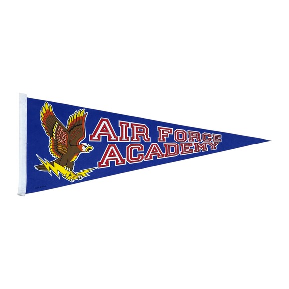 Other - Vtg‎ Air Force Academy Pennant USA Military Felt Wall Banner Late 60s Early 70s